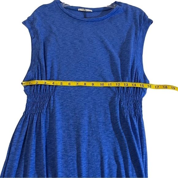 NWT Vitamin A Florence Eco Cotton Long Dress Swimsuit Cover Up in Blue S - Picture 9 of 13